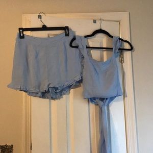 Beautiful blue short set